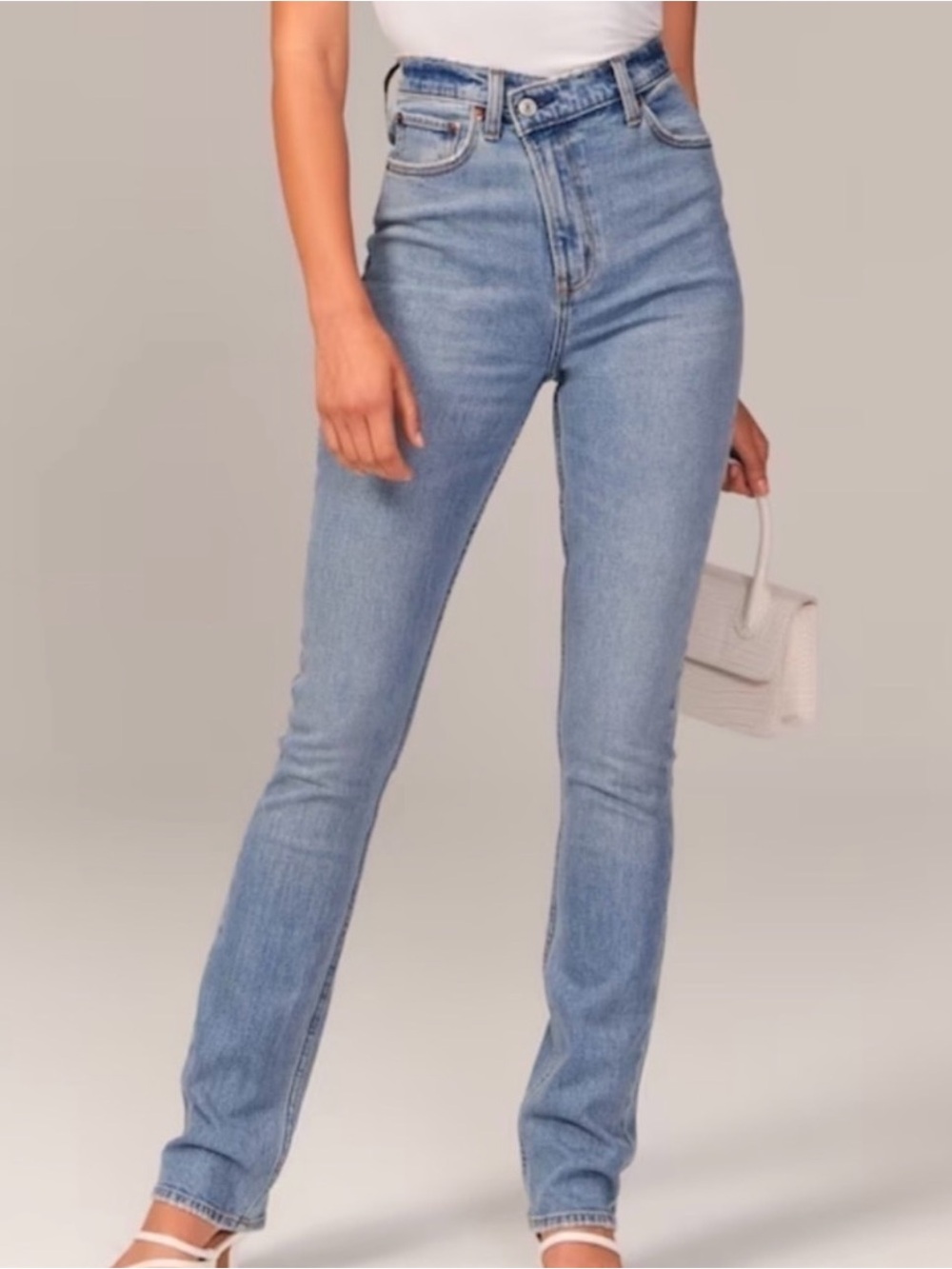 Size 24R curve love NWT Abercrombie & Fitch 90s Ultra High Rise Crossover Waist